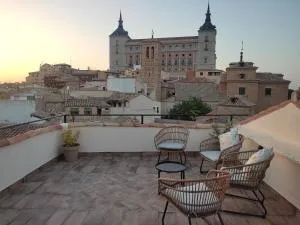 La Casa Toledana - patio y terraza con vistas - Tolède