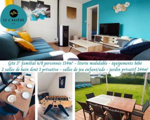 Maisons de vacances Le L'Arsene gite familial 3* 6/8p campagne St Omer : photos des chambres