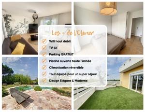 Appartements ღ Les Oliviers • Piscine, Parking et Climatisation : photos des chambres