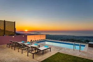 Villa Nektar with private ecologic pool and amazing view! - Agios Georgios