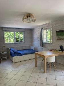 Appartements Studio equipe attenant maison dans jardin calme , Plage a 200m : photos des chambres