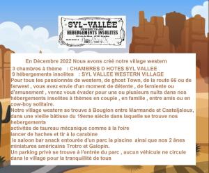 Campings Camping Syl-Vallee Western Village : photos des chambres