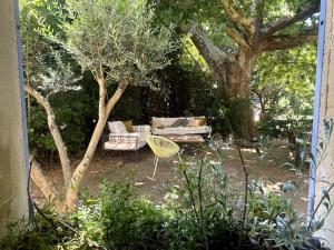 Madeleine sous son platane