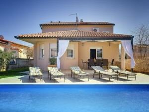 Modern villa with private pool near beach