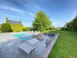 Maisons de vacances Superb Norman property with swimming pool in the bay of Mont St Michel : photos des chambres