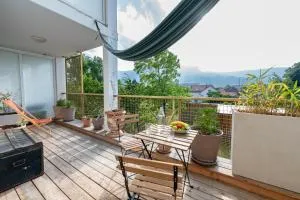 Calme et verdure: vue montagne - terrasse - wifi - Les Granges