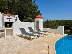 Villas Alluring Villa in Pouzols Minervois with Pool : photos des chambres