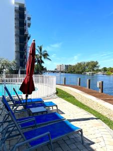 Intracoastal sunsets condo building with 2 beds or 1 bed units private heated pool