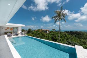 Sunrise view, 4 bedroom, infinity pool, villa in Bo Phud, Koh Samui