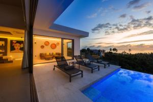 Sunrise view, 4 bedroom, infinity pool, villa in Bo Phud, Koh Samui
