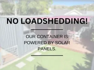 Stylish Container Suburbs Living - No Loadshedding! - Hoheizen
