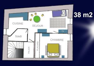 Appartements T2, calme, 38 m2, plein centre, a 150 m du port. : photos des chambres