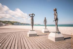Maisons de vacances Les Goelands maison avec vue sur port et falaise : photos des chambres