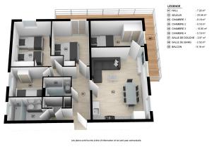 Appartements Gentianes 2 - Appartement centre village et proche pistes de ski : Appartement avec Vue sur la Montagne