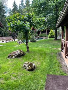 Rustic private Cabin in woods w Sauna & Pool