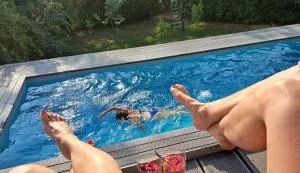 Ferienwohnung Rheinblick, ruhig, Aussicht, Gartennutzung, Sport-Pool - Weitersburg