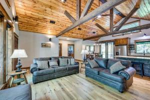 Big Cedar Vacation Rental with Deck and Hot Tub!