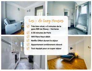 Appartements Cozy Appart' 2 Centre ville proche gare Massy - Cozy Houses : photos des chambres