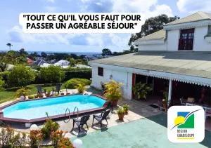 villa coloniale, vues mer caraibes - La Ramée