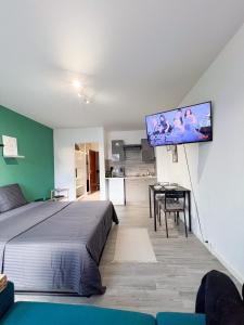 Appartements Studio Le Marechal - Pres frontiere et Netflix : photos des chambres