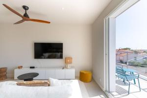 Appartements Appartement luxueux avec grande terrasse vue mer : photos des chambres
