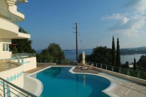 Liberty - Classic luxury sea view villa with private pool, Panoramic views to Kommeno & Corfu old Town