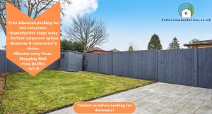 Private 2Bed-Parking & Garden-By FabAccommodation
