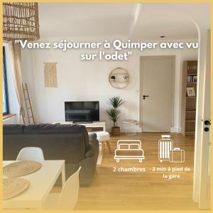 Appartements Quimper: T3 avec vue cathedrale proche gare : Appartement 2 Chambres