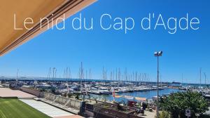Résidence de standing la Pêcherie Spacieux T3 comme un cocon familial vue mer et sur lavant port Sur le bout du bout de Cap dAgde seule cap en Occitanie