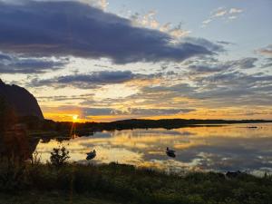 Lite hus ved sjøen