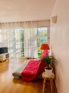 T2 à 50 mètres de la mer, belle vue sur végétation