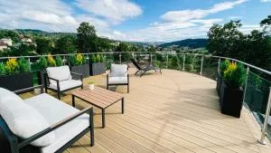 Penthouse Słoneczna Rapsodia - blisko Parku Zdrojowego - duży taras na dachu - piękny widok - winda - garaż - Rabka