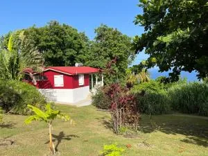 Grand bungalow avec piscine et vue mer - Pigeon
