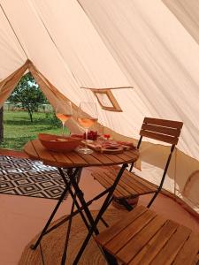 Tentes de luxe Tipi : photos des chambres