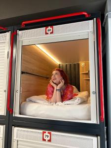 Upper Single Capsule room in Kapsuła Hostel Warszawa