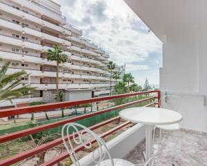 TENERIFE Olympia Apart Hotel-Playa de las Americas. Balcony, sea view & pool