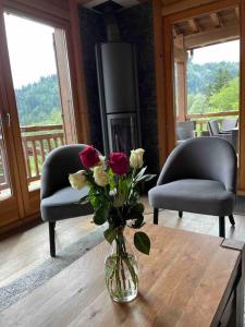 Chalets Chalet Balata - Charming chalet with hot tub and views : photos des chambres