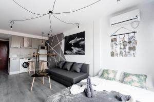 Modern studio with see and city view