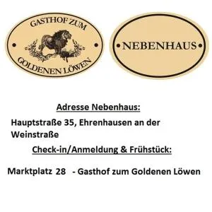 Gasthof zum Goldenen Löwen - Nebenhaus - Ratsch an der Weinstrasse