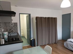 Appartements Studio vue chateau 100m etang, plage et halles : photos des chambres