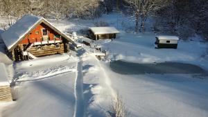 Chalets Chalet au bord d'un etang prive, Massif du Sancy : photos des chambres