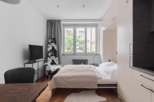 Designer studio with fold-up bed in trendy Žižkov by Prague Days