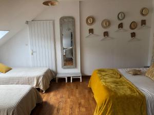 B&B / Chambres d'hotes Grande Chambre Familiale JAUNE Tout Bonnement Bien : photos des chambres