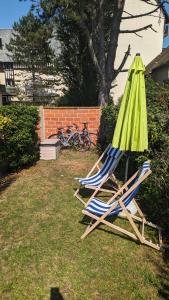 Cottage Cabourg plage avec jardin et vélos