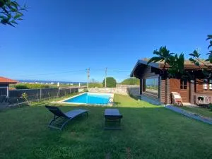 Encantadora moradia T1, com piscina e vista mar a 500m da praia - Paço