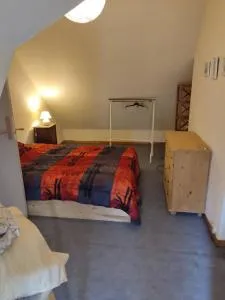 chambre chez l'habitant ,bleue, maison ancienne - La Chapelle-dʼAngillon