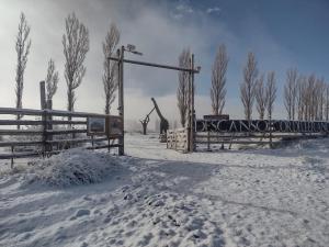 Descanso cordillerano llano blanco