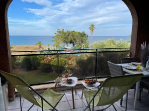 Appartements Grand studio avec coin cabine, terrasse vue sur mer et piscine : photos des chambres