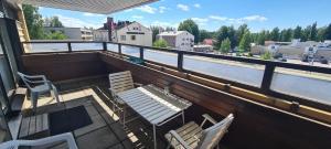 Kattohuoneisto keskustassa