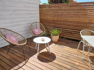 Appartements Studio Cocon Enea Bidart, terrasse et parking : photos des chambres